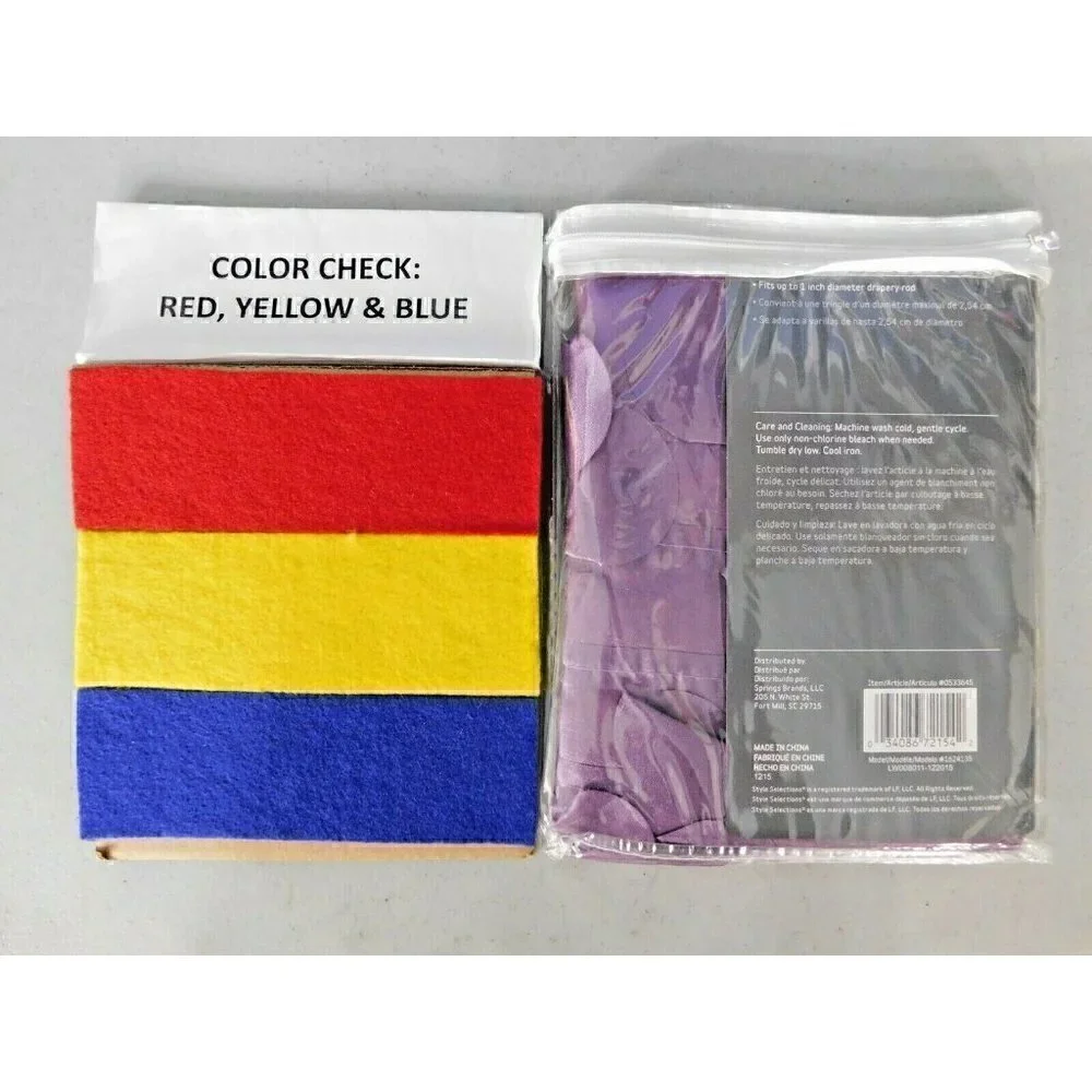 HOME TWO WAY PURPLE VALANCE 17 X 50 INCHES, FITS 1